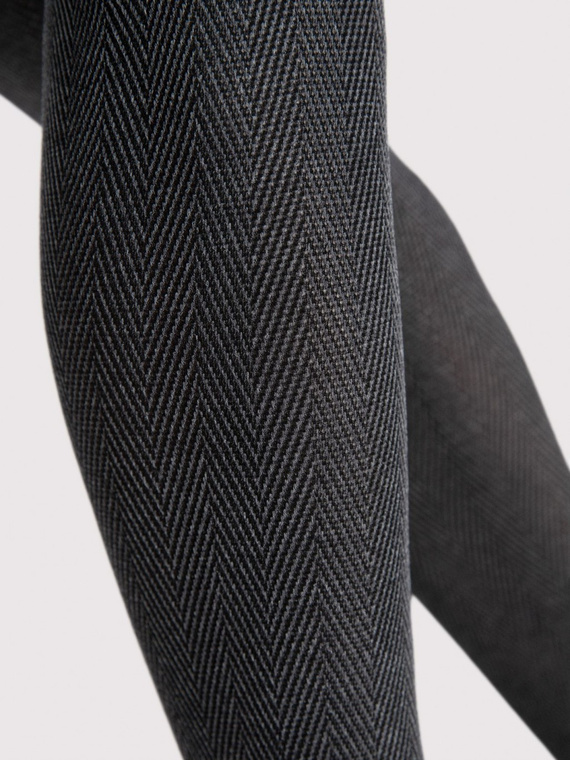 G 6128 Velda Fiore 40 den melange– eleganckie rajstopy z ozdobnym wzorem