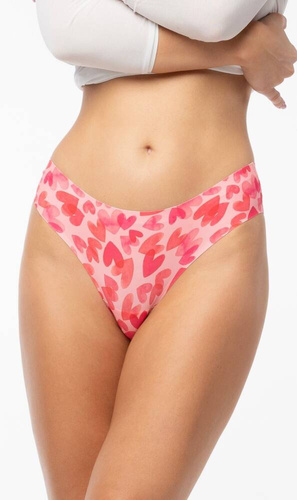 Figi damskie Love Vibes Brasil Simple Julimex  czerwony