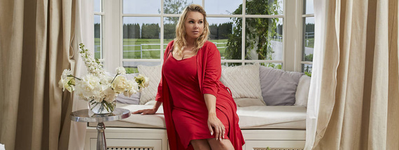 Szlafrok Damski Song Italian Fashion - czerwony