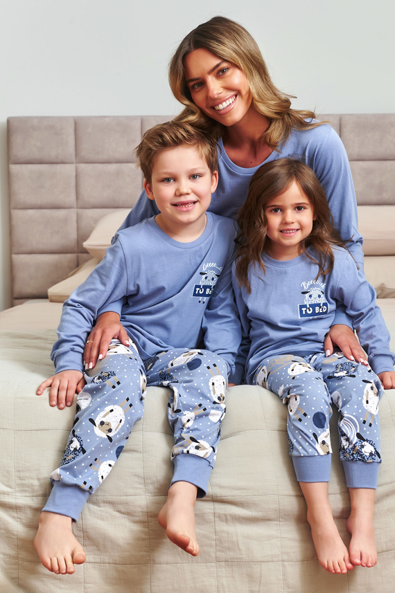 Doctor Nap 7348 – piżama dziecięca bawełniana, unisex, wzór owce