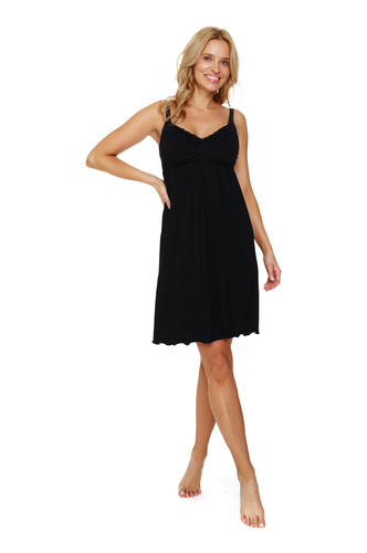 TM.7248 Koszula Nocna ciążowa i do karmienia Doctor Nap - black