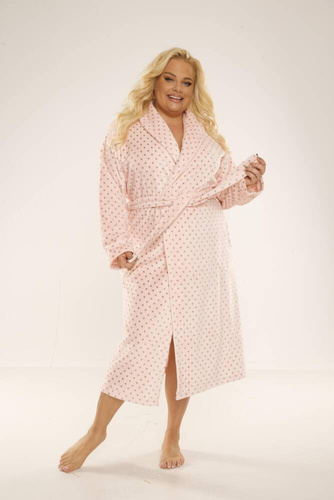 Długi Szlafrok damski 548 Melanie Forex - łosoś