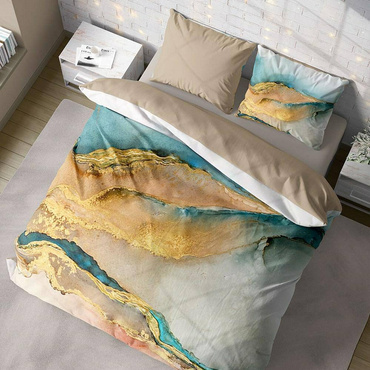 Pościel satynowa Minerals 009 minerały złoty Faro
