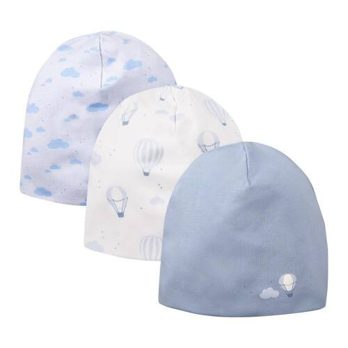 3 pak Czapki niemowlęce Petite Eevi - balony