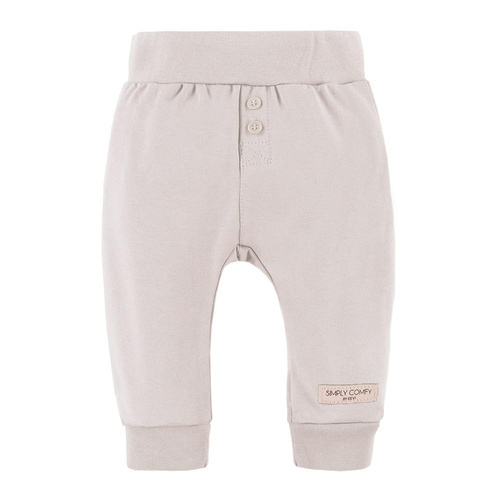 Spodnie bawełniane Simply Comfy Eevi - beżowe