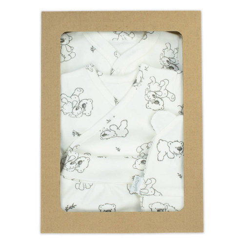 4700 02 Basic Komplet wyprawkowy 4-częściowy nadruk Nicol - krem