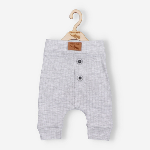 Spodnie prążkowane Lagarto Verde - szary