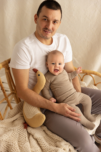 Body dzidziuś z długim rękawem "Natural Harmony" Makoma fango