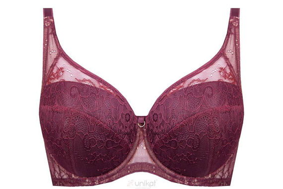 Biustonosz usztywniany Caro Unikat burgund
