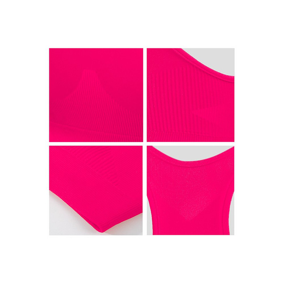 Biustonosz sportowy top CL14 Sesto Senzo różowy