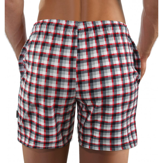 Spodnie piżamowe Milo 2 Sesto Senso kratka 10 czerwony