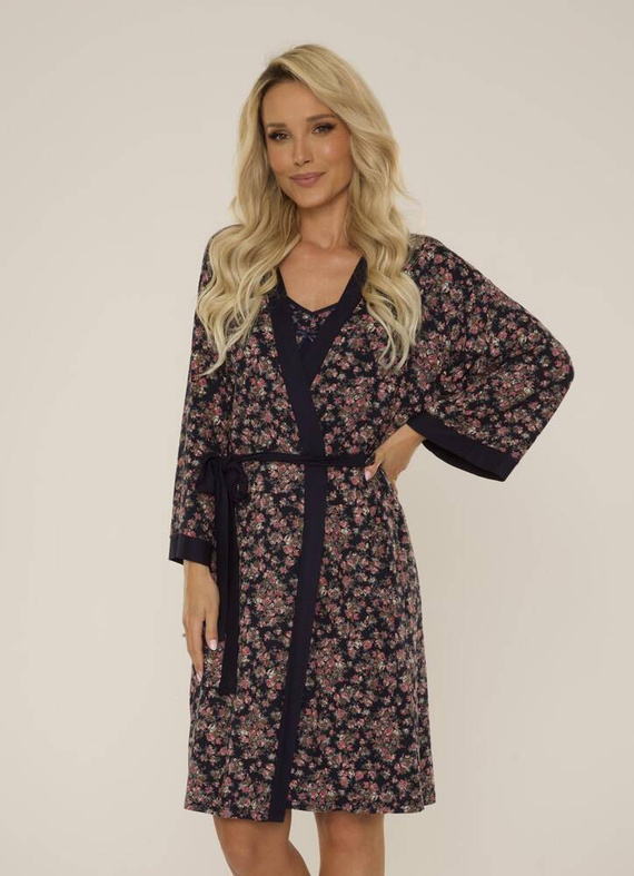 Szlafrok damski 468 Mia Forex - granat