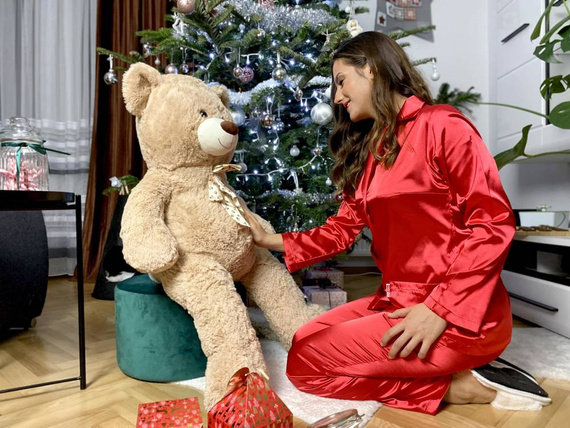 934 Classic Piżama damska Forex - czerwony