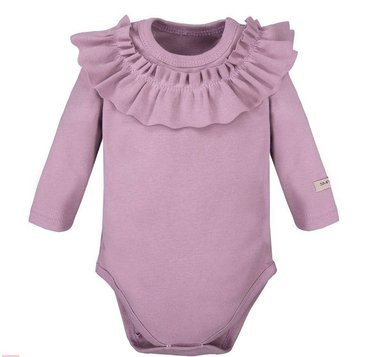 Body z długim rękawem, falbana "Simply Comfy" Ewa Klucze- wrzos