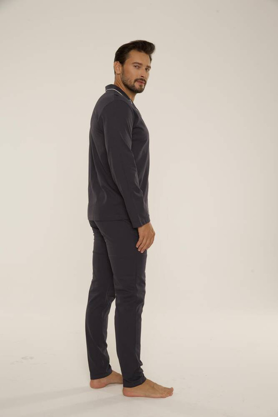 Piżama Męska 729 Norberto De Lafense - grafit