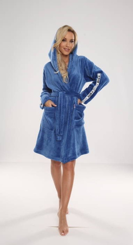 Krótki Szlafrok damski 626 Abigail Forex - jeans