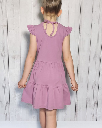 Sukienka dziewczęca Nadia Bamabrillo wrzosowy