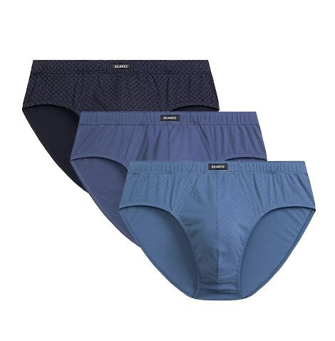 Slipy męskie 3MP-192 A'3 Atlantic- granatowy-niebieski-denim