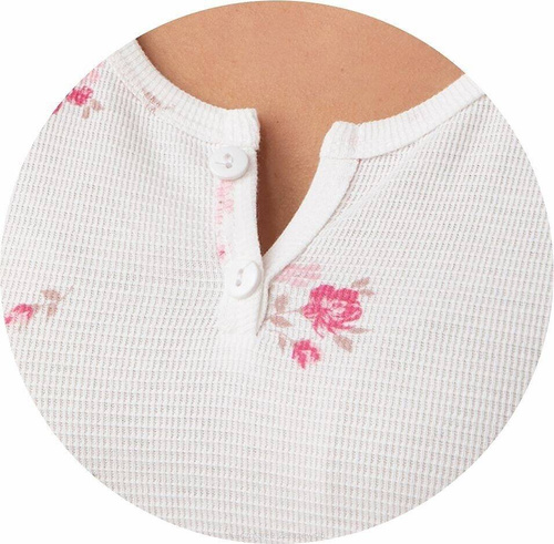 Koszula Nocna z Krótkim Rękawem 186   Luna  ecru