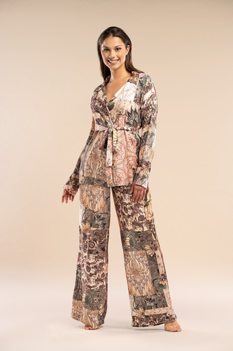 Belle Reverie Forever – spodnie piżamowe z satynowej wiskozy, wygoda i styl