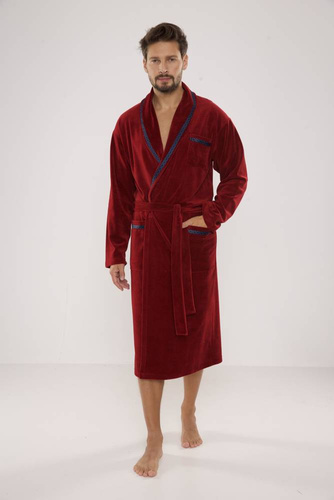 Szlafrok męski 666 Ronaldo forex - bordo