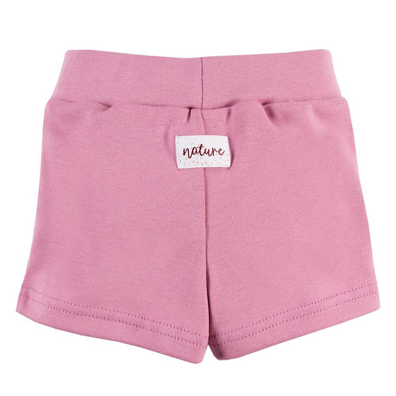 Szorty z wiązaniem dla dziewczynki Nature Ewa Klucze - róż