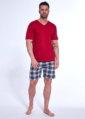 Piżama męska 326/180 Norway Cornette bordowy