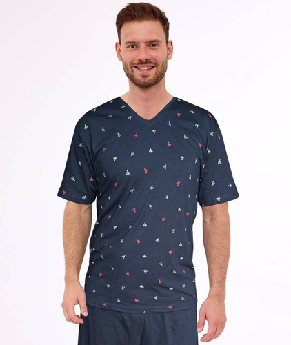 Piżama męska 472/287 Glen  Cornette granatowy