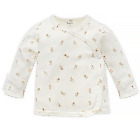 Kaftanik niemowlęcy wiązany Lovely Day Pinokio - beige ecru