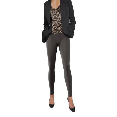 Legginsy Long bezszwowe kryjące długie Sesto Senso grafitowy