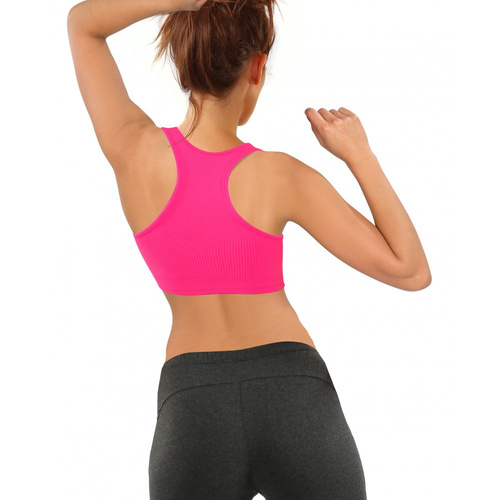 Biustonosz sportowy top CL14 Sesto Senzo różowy