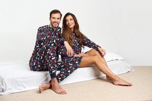 Koszula nocna damska Cookies talian Fashion - druk 