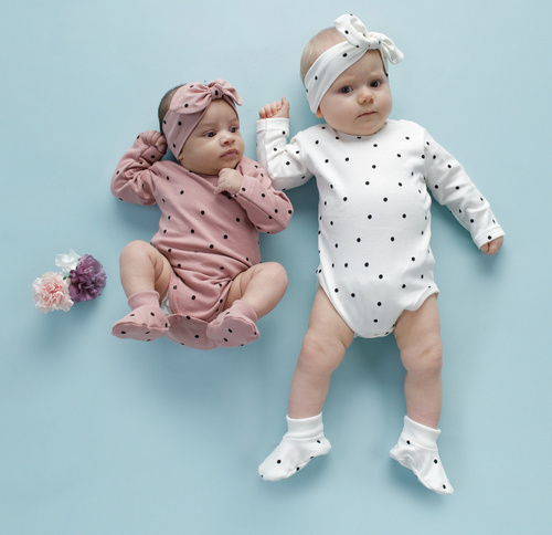 Buciki niemowlęce Tres Bien Pinokio - róż groszki