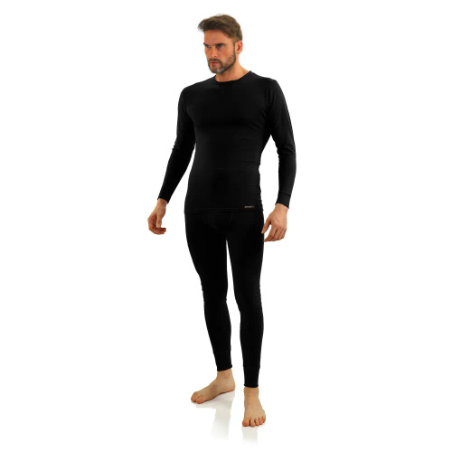 123 Koszulka z długim rękawem Sesto Senso- czarny 