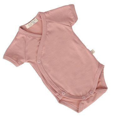 Body bambusowe eco premium DUSTY PINK krótki rękaw Yoosy brudny róż