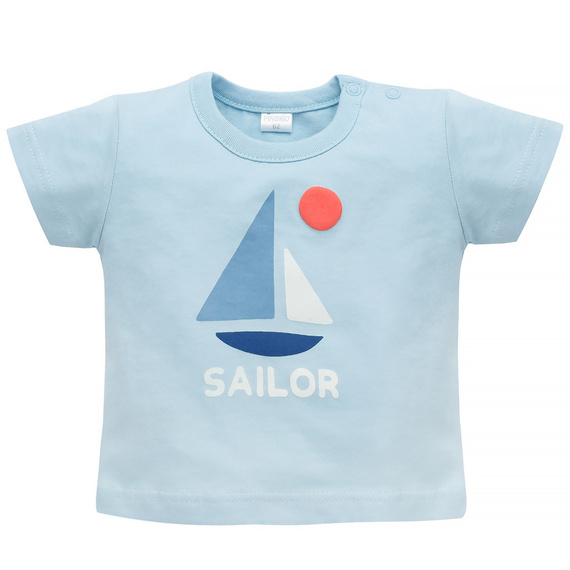 T-shirt chłopięcy z krótkim rękawem Sailor Pinokio - niebieski