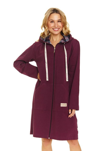 7107 Szlafrok damski Doctor Nap - burgundy