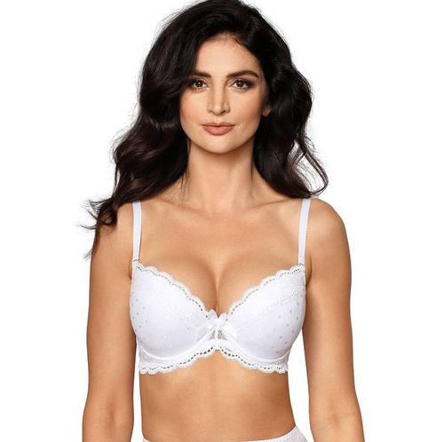 Biustonosz push-up Lagerta Róża czarny