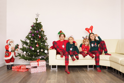 Piżama dziecięca Santa Italian Fashion- zielony