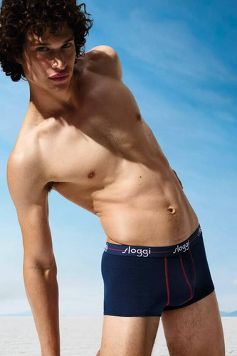 Bokserki męskie Men Start Hipster C2P box Sloggi - Blue - Dark Combination