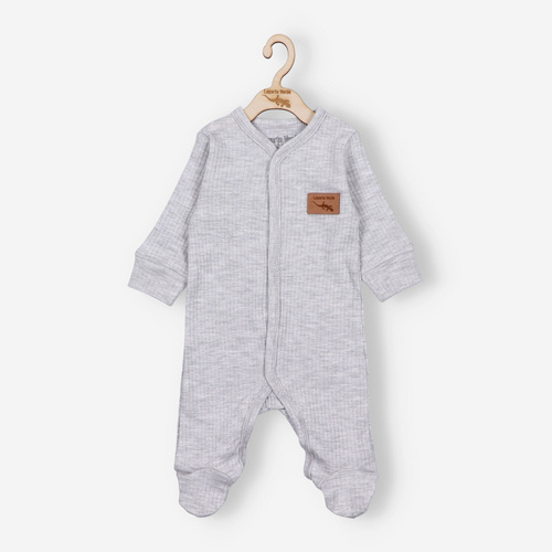 Lagarto Verde Pajacyk z dzianiny prążkowej - szary