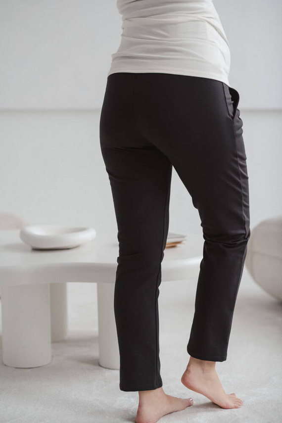 Klasyczne spodnie ciążowe GraceFit Mama Milk&Love grafitowy