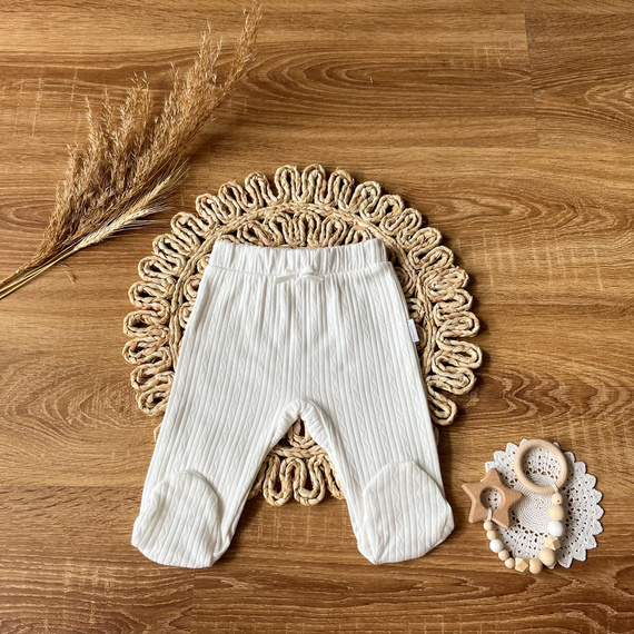 Półśpiochy niemowlęce PDAG003 EkoBaby Mamatti - ecru