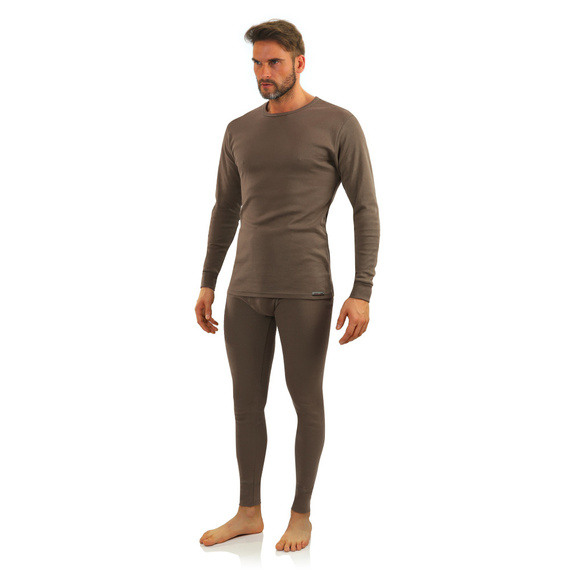 111 Podkoszulek bawełniany z długim rękawem Sesto Senso- grafitowy