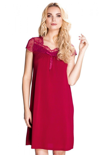 6279 Dolce Vino halka koszula nocna damska Mewa burgund