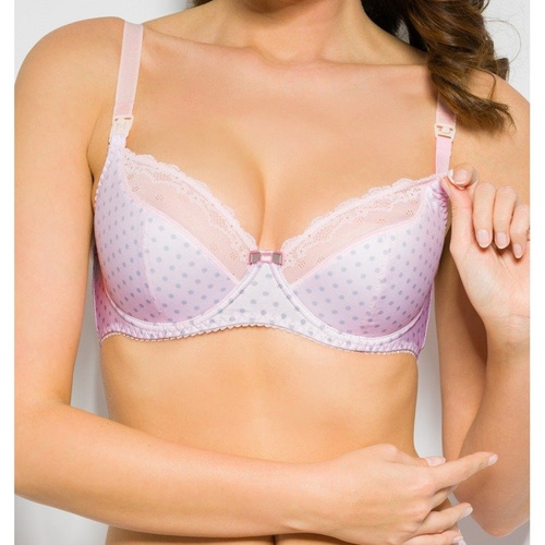 Mama Sweet Semi Padded GREY Biustonosz półusztywniany do karmienia Benefit szary