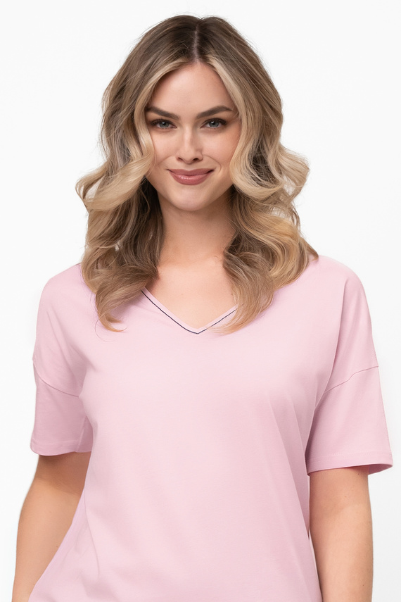 Marisal – elegancka piżama damska z bawełny, krótki rękaw i krótkie spodnie Italian Fashion