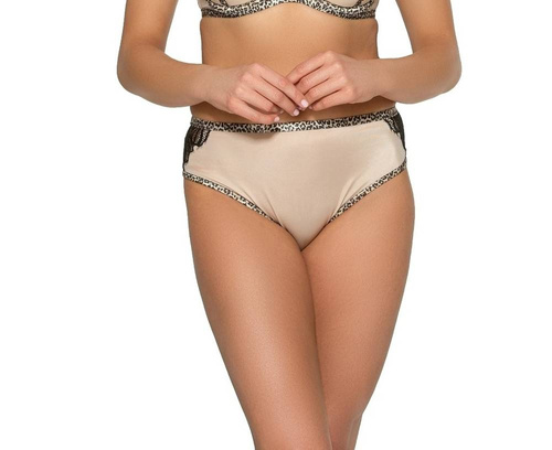 2010 Biustonosz push-up Ava leopard - ecru