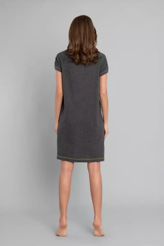 Koszula nocna damska Wolta Italian Fashion- ciemny melanż/zielony