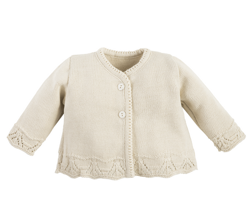 Sweterek ażurowy BSW/026 Marija - beżowy
